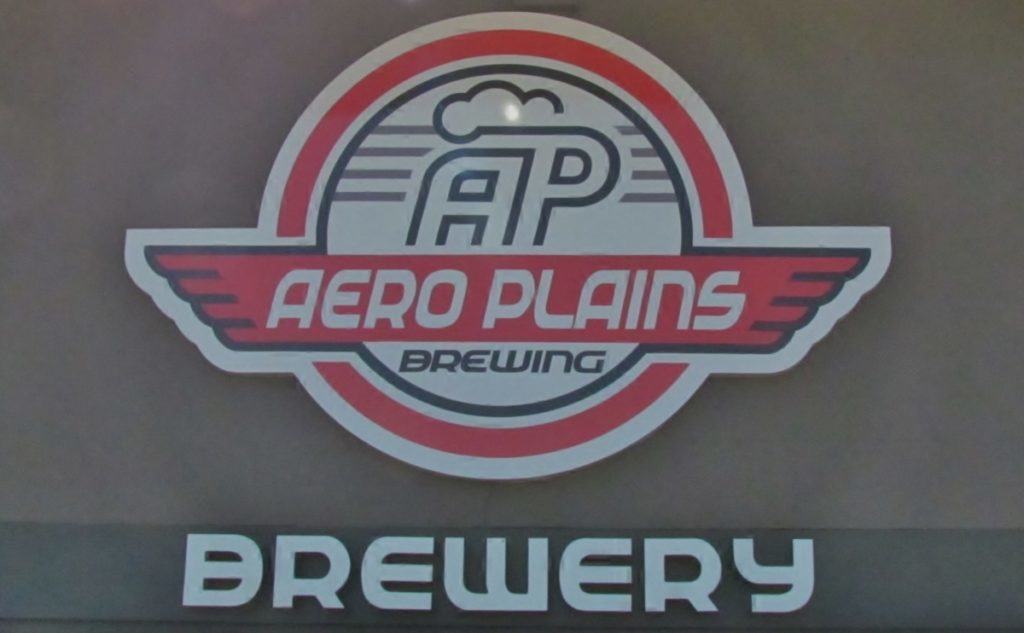 Aero-Plains Brewing sign.