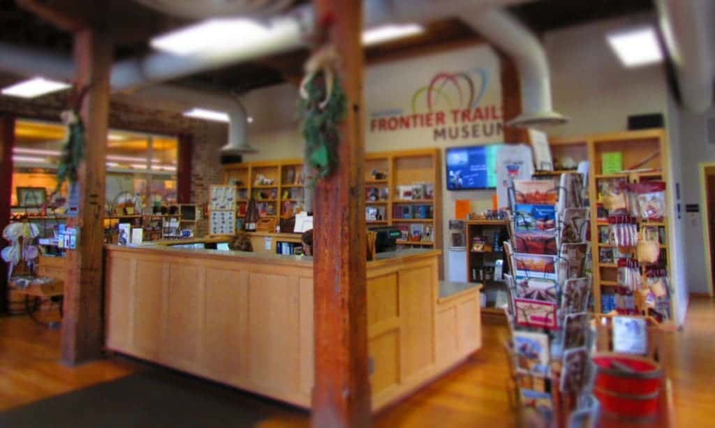 Entrance and gift shop of Trails Museum.