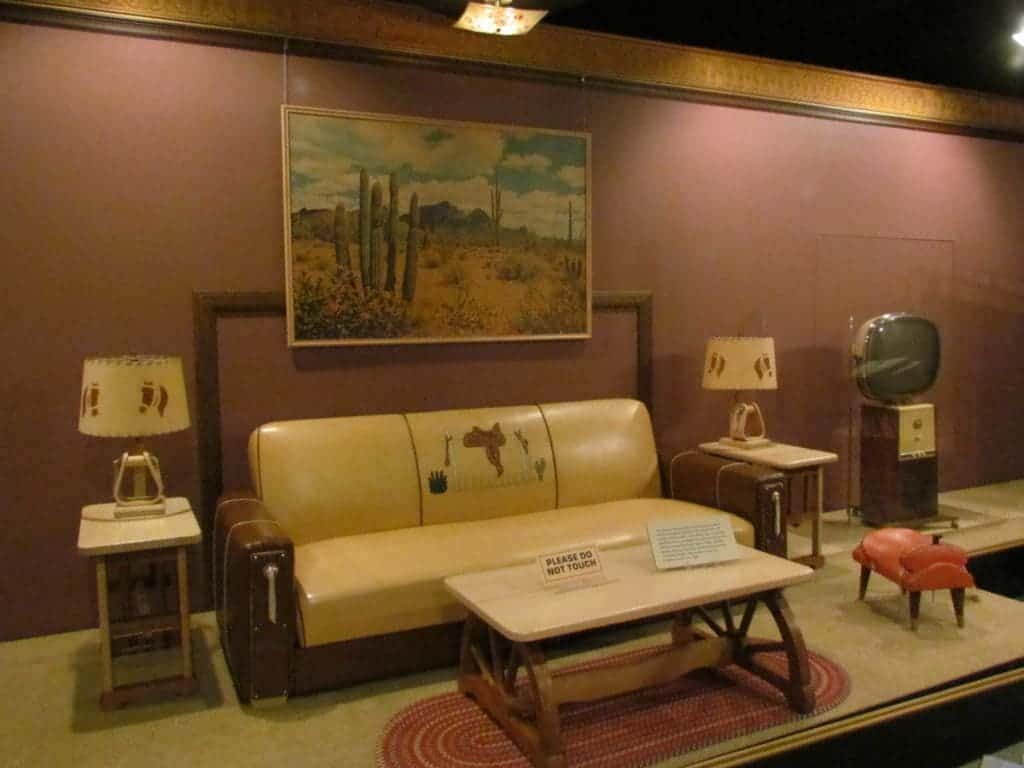 A western style living room set from the 1950's.