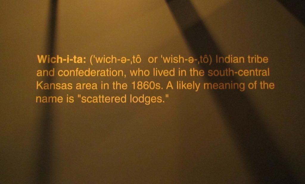The name Wichita is derived from an indian tribe who inhabited the area prior to the Civil War.