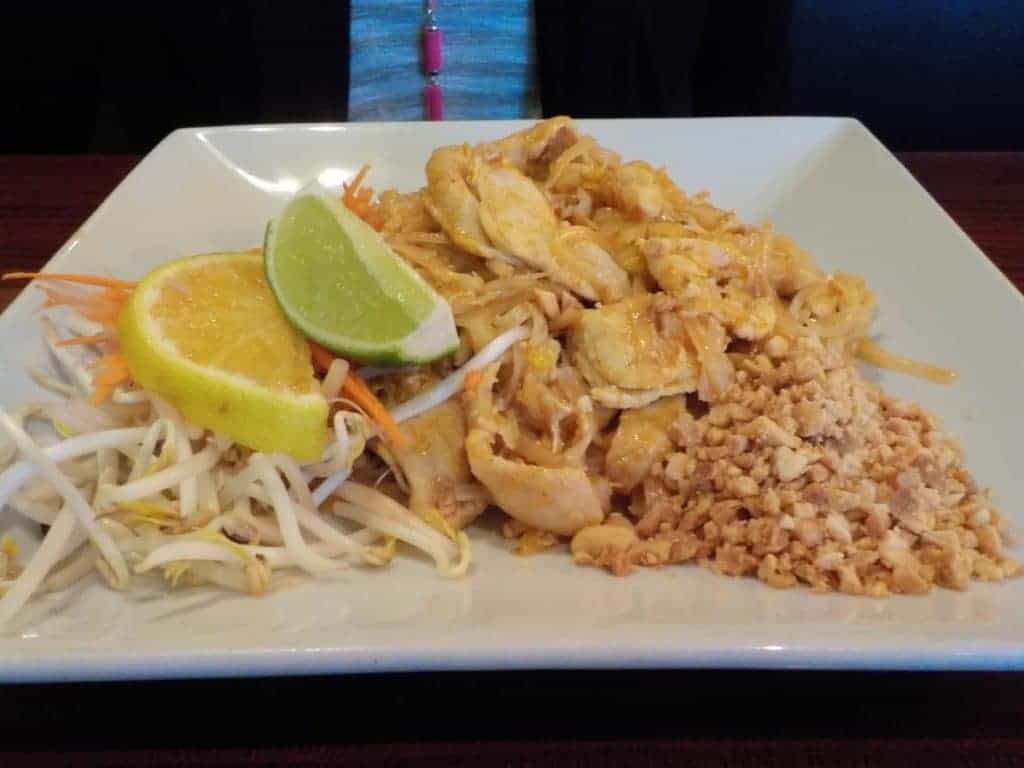 Chicken Pad Thai meal.