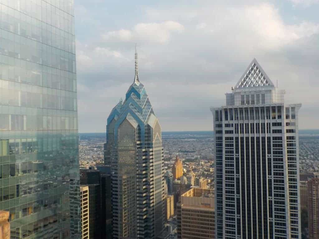 Skyscrapers in downtown Philadelphia.