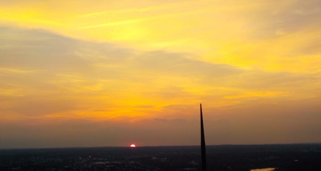 Sunset in Philadelphia.