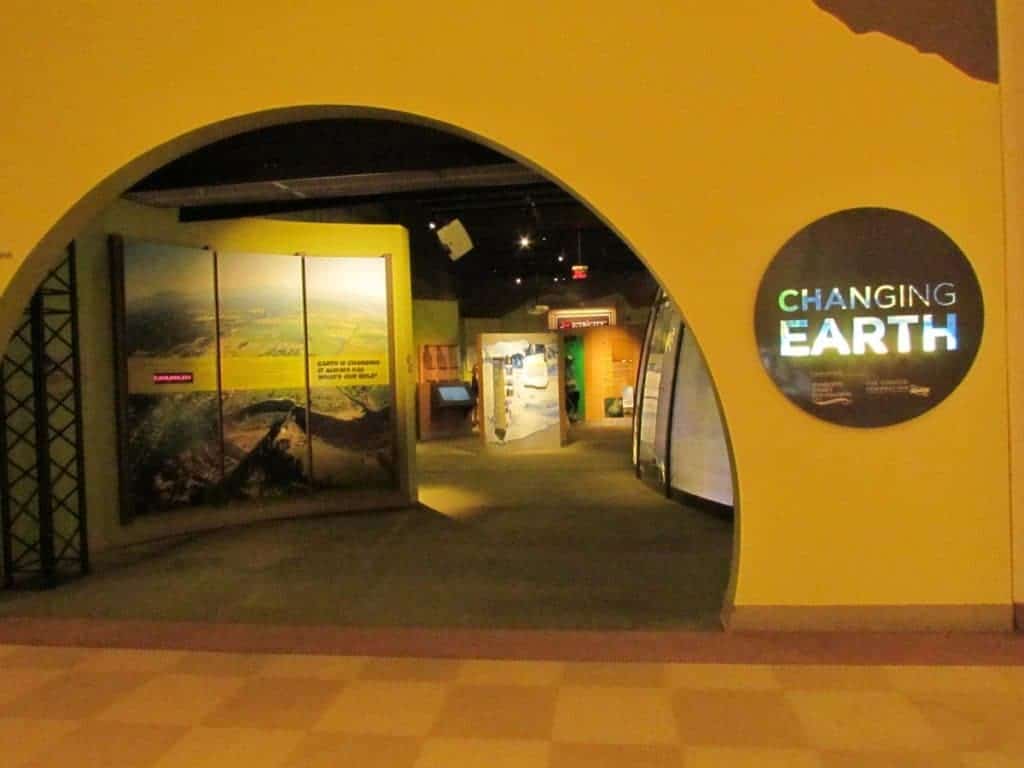 Entrance to Changing Earth exhibit.
