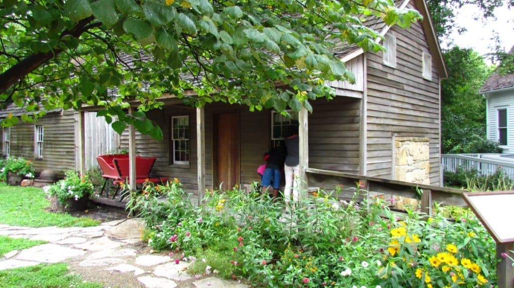  An 1854 log cabin.