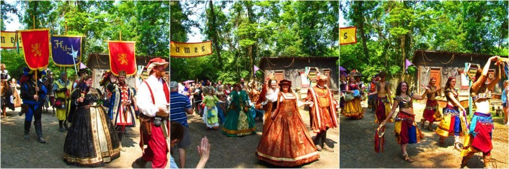 The Grand March is a chance for visitors to see a variety of the characters at the festival.