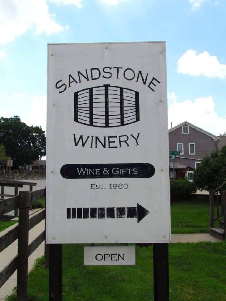 Our next stop was only a short walk away to Sandstone Winery.
