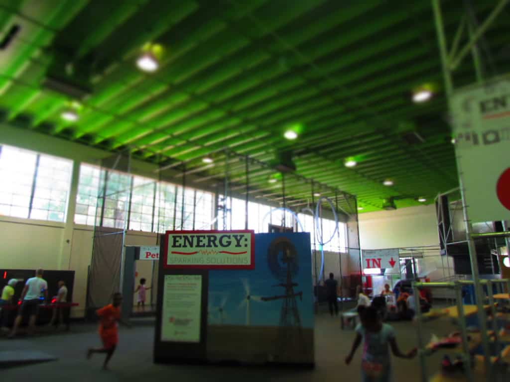 The Main Hall is filled with interactive, hands-on exhibits for visitors of all ages.