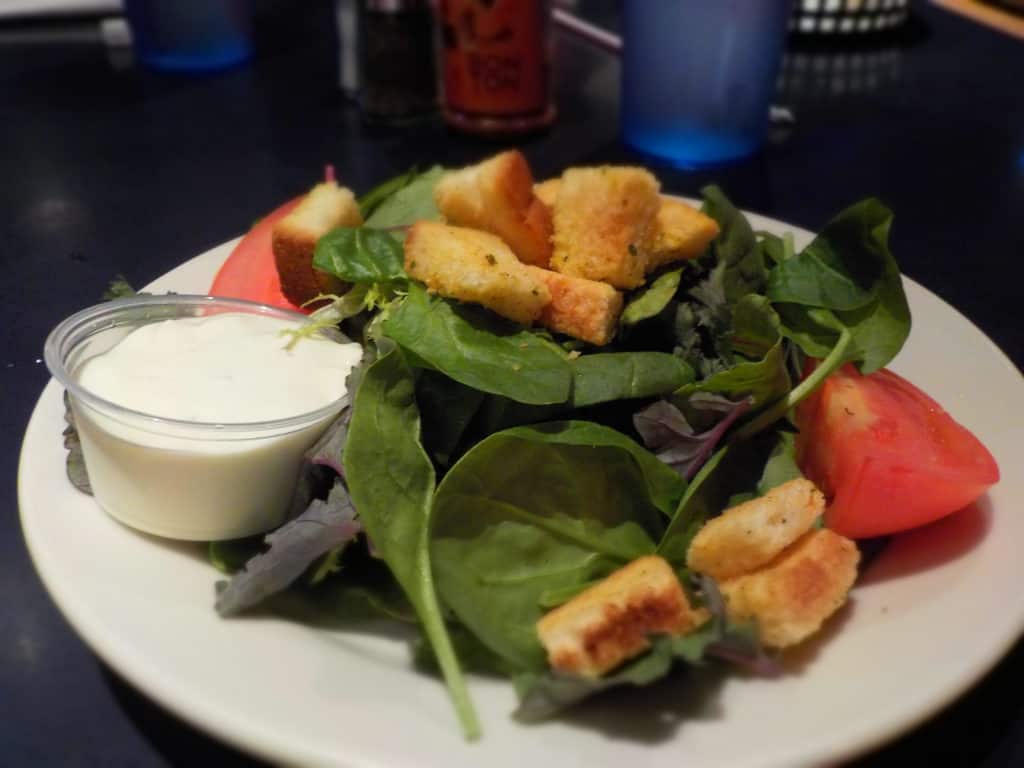 A fresh green salad is a great start for dinner.