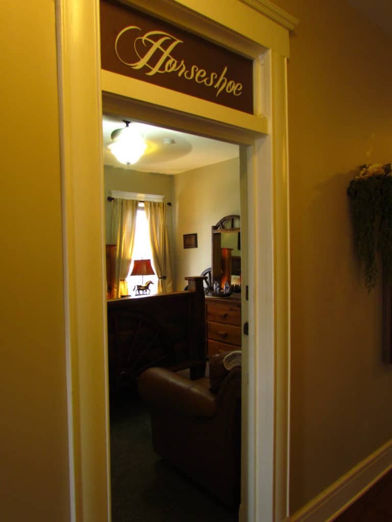 Each of the nine rooms in The Branson Hotel are named and decorated in a theme style.