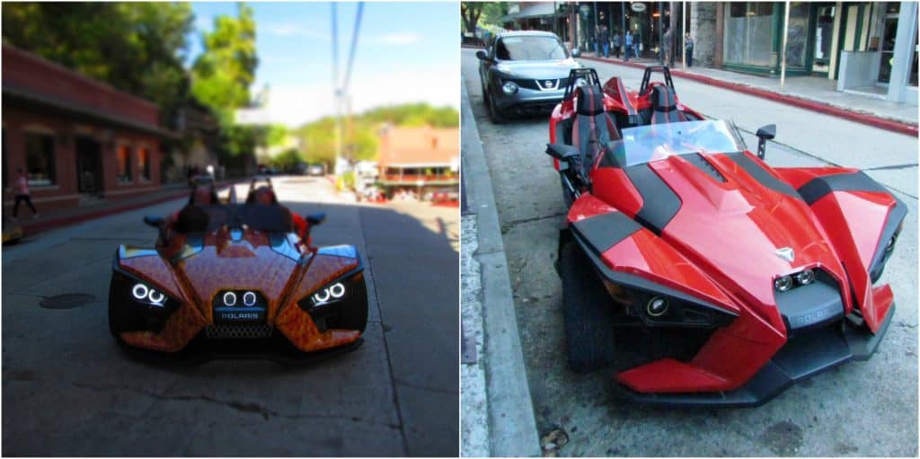 Eureka Springs draws plenty of groups like the Spyder drivers who were there in September. 