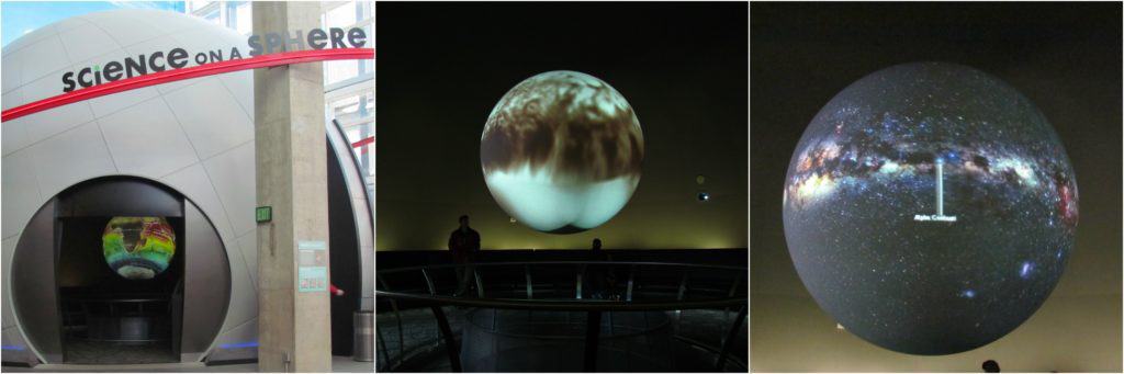 Science on a Sphere offers a preview of the great shows available at the planetarium.
