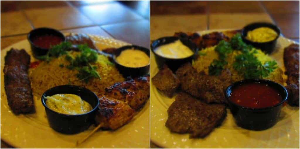 The Mixed Grill Platter has plenty of food for two to share.