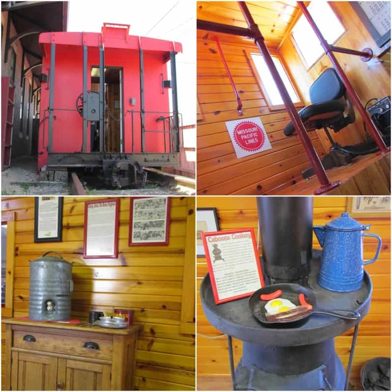 A refurbished caboose is used by the museum as an educational tool.