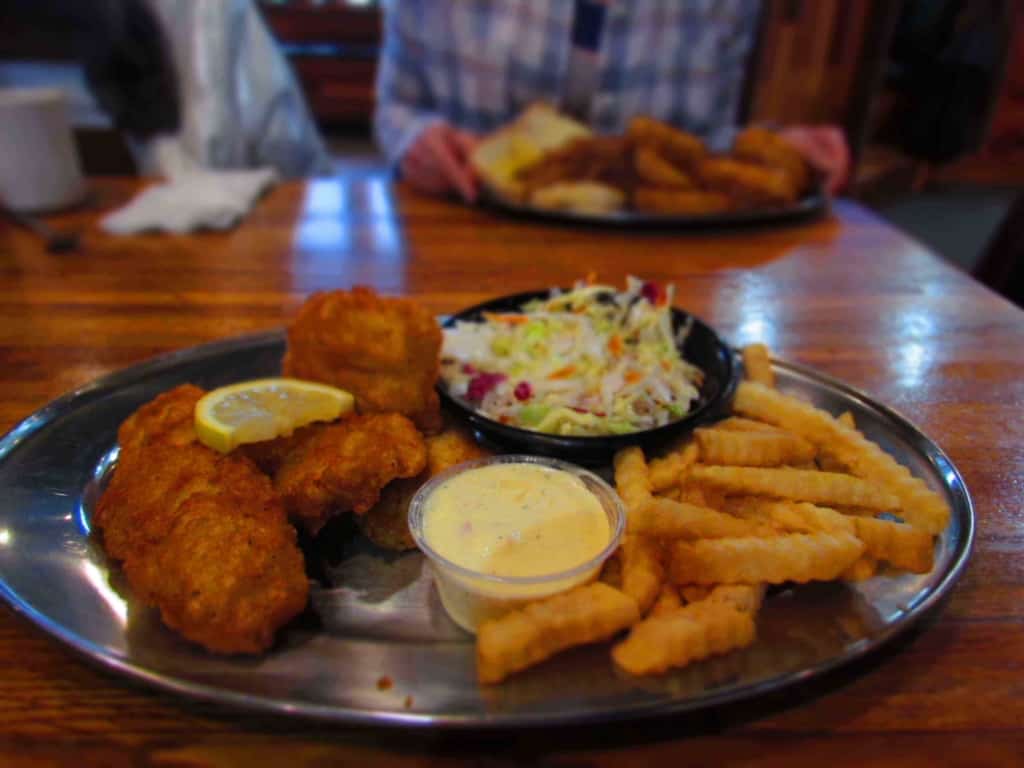 Fish and Chips are one of the hidden menu items at Cafe Telegraph. 
