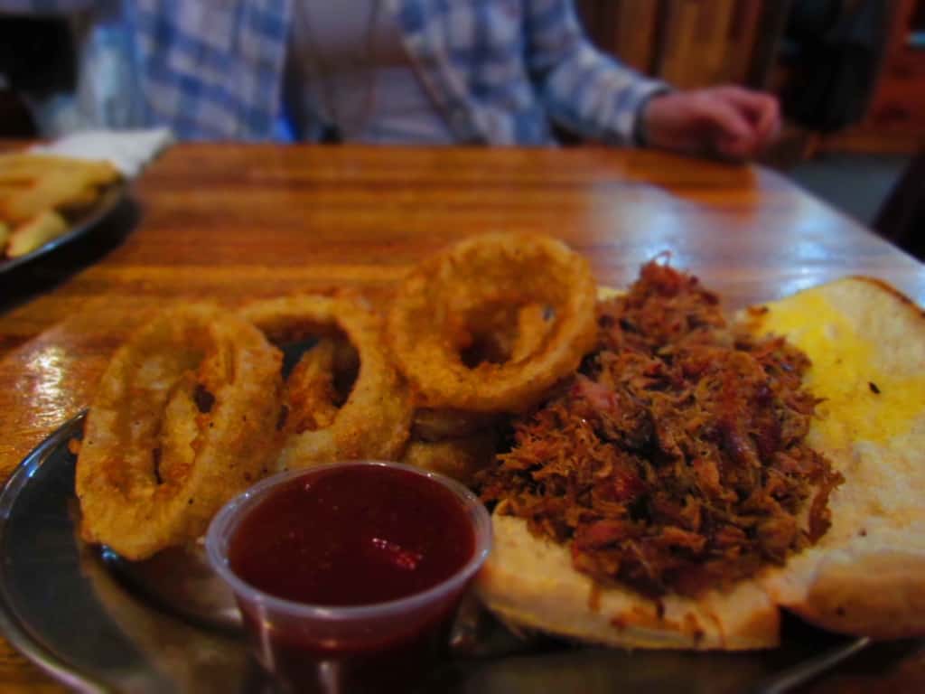 The pulled pork at Cafe Telegraph rivals that we have tried in Kansas City. 