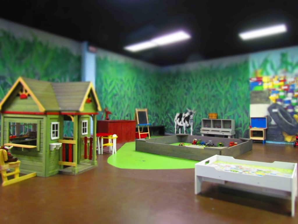 The kid's area is a perfect place to let the young ones burn off some energy during a visit to the National Agricultural Hall of Fame.