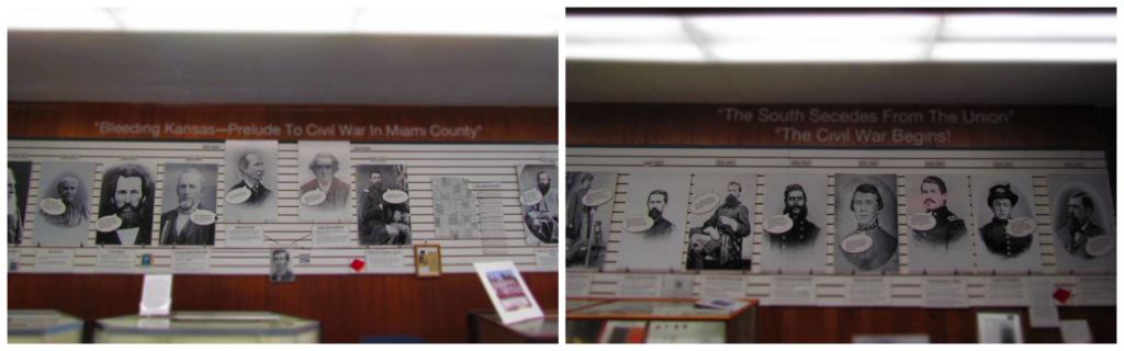 The timeline describes activities as they impacted Miami County residents.