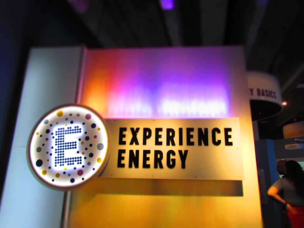 Experience energy is a collection of exhibits that teach visitors bout the importance of electricity in our everyday lives.