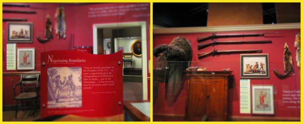 The early days of fur trapping are shown in multiple displays at the Missouri History Museum in St, Louis, Missouri.