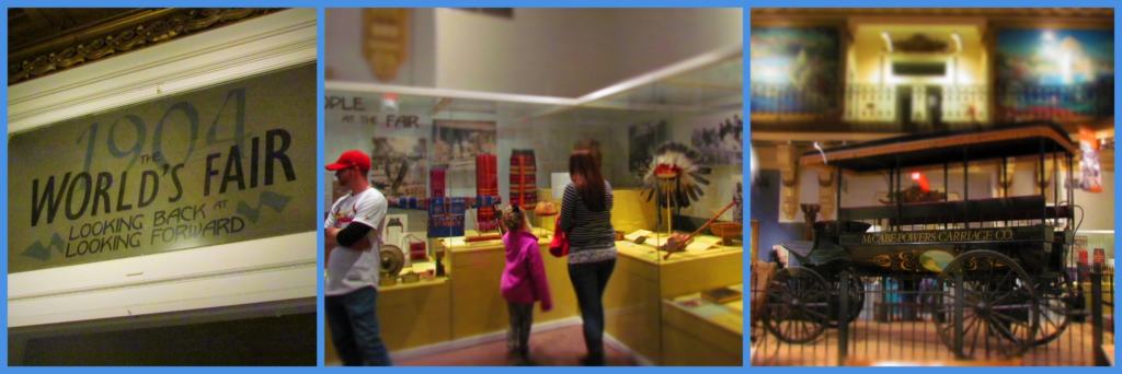Displays focused on the 1904 World's Fair include over 250 artifacts.