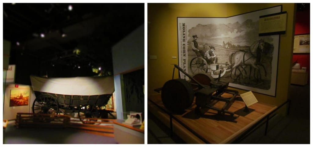 Moving through the museum takes you forward in time to when pioneers first began entering the territory.