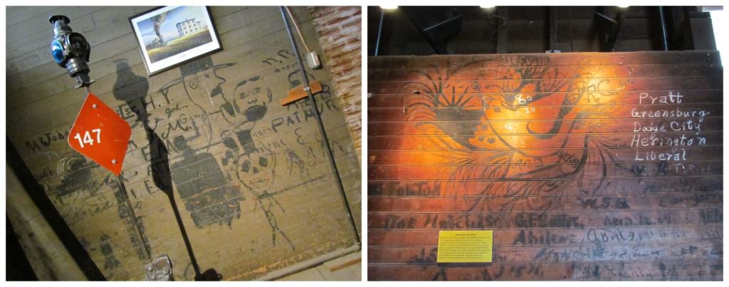 Wall art can be found inside the depot and dates back to the early days of the building.
