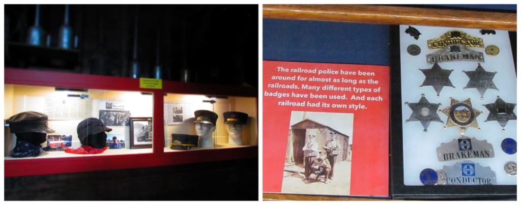 A small museum is attached to the Abilene Depot that includes a variety of railroad artifacts.