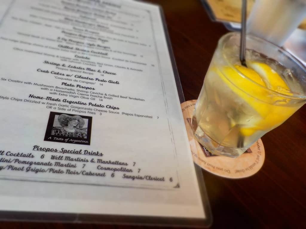 A refreshing drink is the perfect way to begin a Friday Happy Hour.