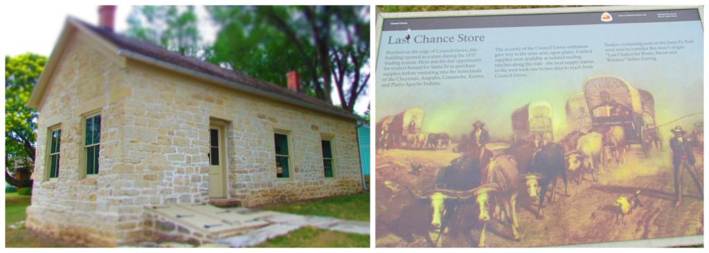 The Last Chance Store was a final stop for wagon trains prior to the 600 mile trip to Santa Fe.