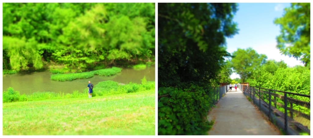 The Riverwalk in Council Grove offers visitors a relaxing stroll in a beautiful setting beside the Neosho river.
