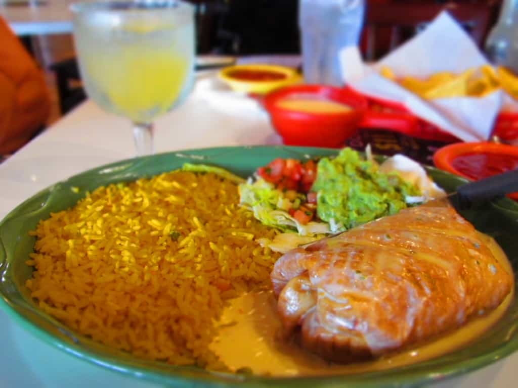 A chimichanga always makes for a filling meal.