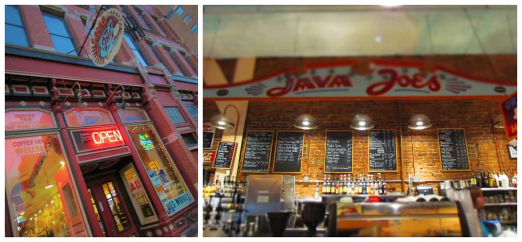We were pleased to get our coffee fix at Java Joe's in downtown Des Moines.