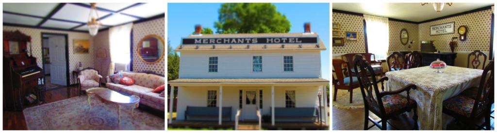The hotel is decorated with period pieces that show what life was like after the Civil War.