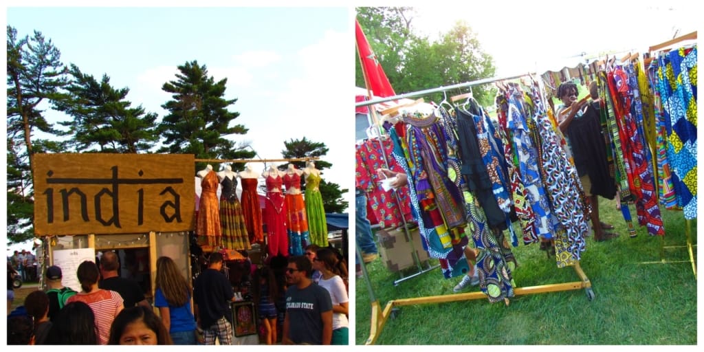 Clothing from foreign countries is sold at the Kansas City Ethnic Festival.