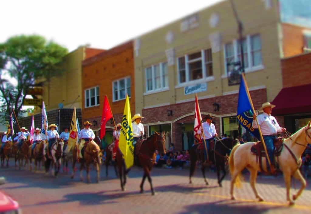 Horses are a big part of the Dodge City Days Parade.