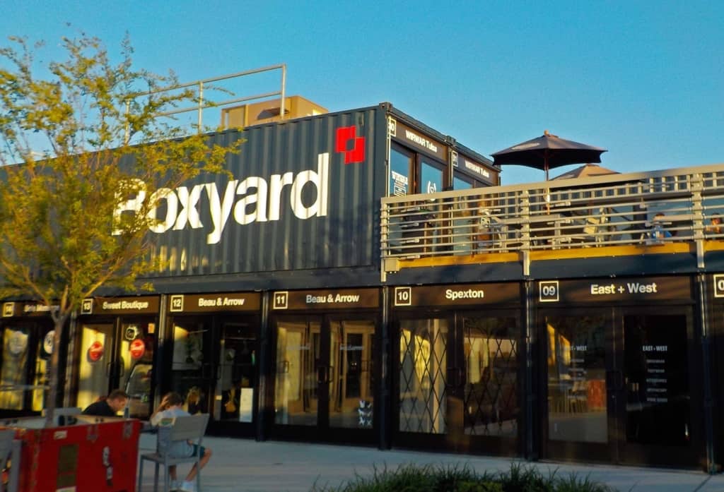 The Boxyard in Tulsa, Oklahoma has found an inventive way to re-purpose shipping containers.