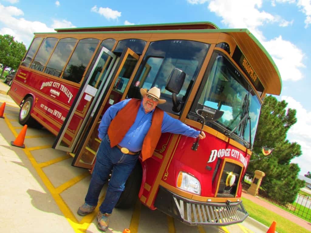 A tour on the Dodge City Trolley helps visitors to better understand the history of the city.