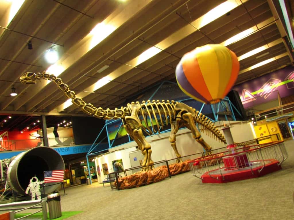 The main space at the Science Museum Oklahoma is filled with bright and exciting displays. 