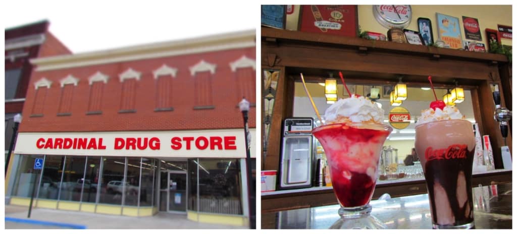 A stop at Cardinal Drug Store included some delicious treats at their soda fountain.