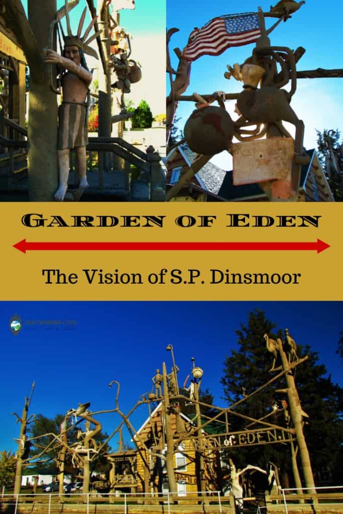 Garden of Eden-S.P. Dinsmoor-Lucas, Kansas-tourist attraction-grassroots art-sculpture-Kansas tourism