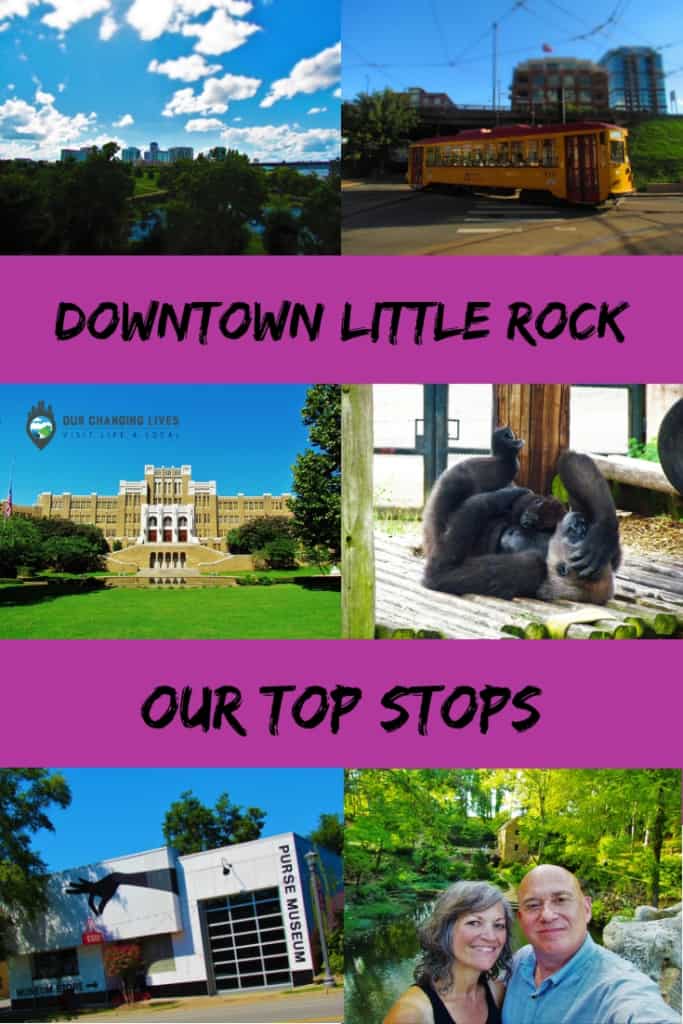 downtown Little Rock-attractions-exploring-riverwalk-Esse purse museum-streetcar-Central High School-Clinton Presidential Library-the Old Mill