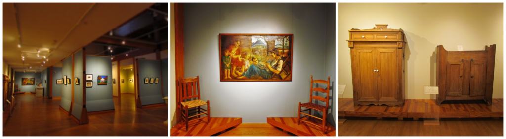 Arkansas made artwork and furniture can be seen in the galleries at the Historic Arkansas Museum. 