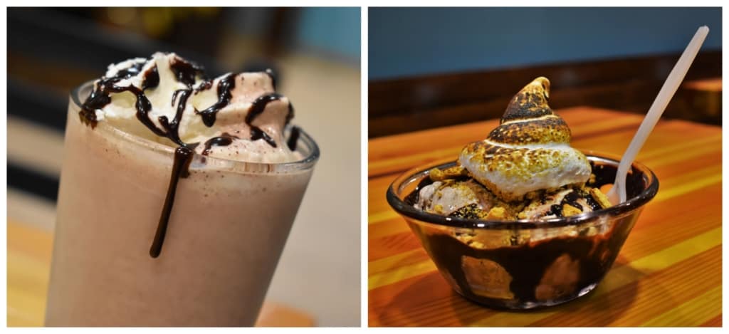A boozy shake and a smore's sundae are a perfect taste combination.
