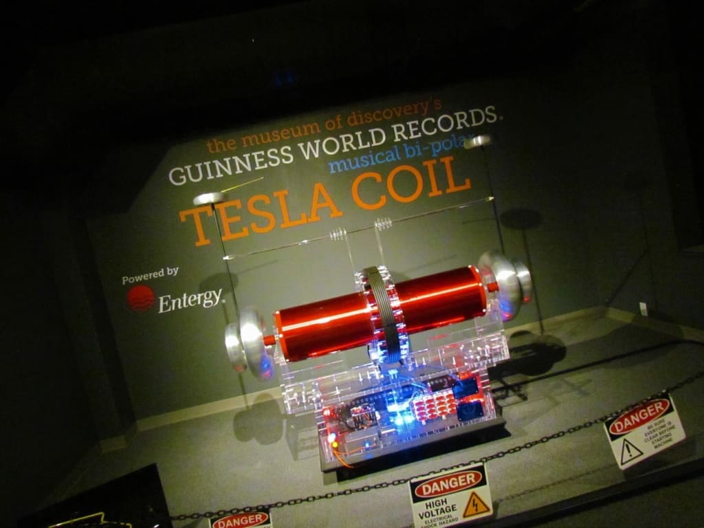 The World's Largest Musical Tesla Coil can be found at the Museum of Discovery in Little Rock, Arkansas.