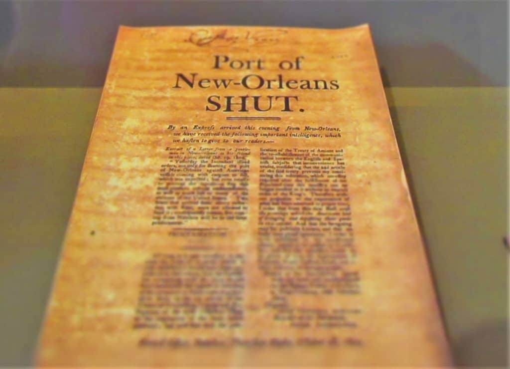 A copy of a historic document can be viewed at The Cabildo in New Orleans. 