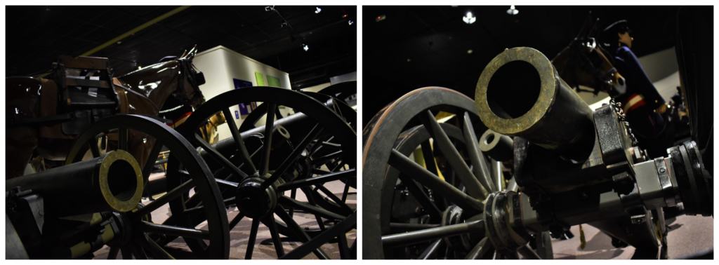 The Frontier Army Museum has many pieces of ordinance on display for visitors to see. 