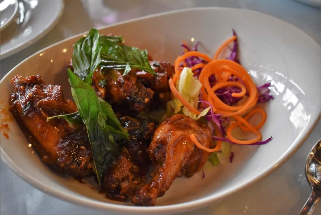The Spicy Basil Wings are a combination of sweet and spicy all wrapped up in one dish. 
