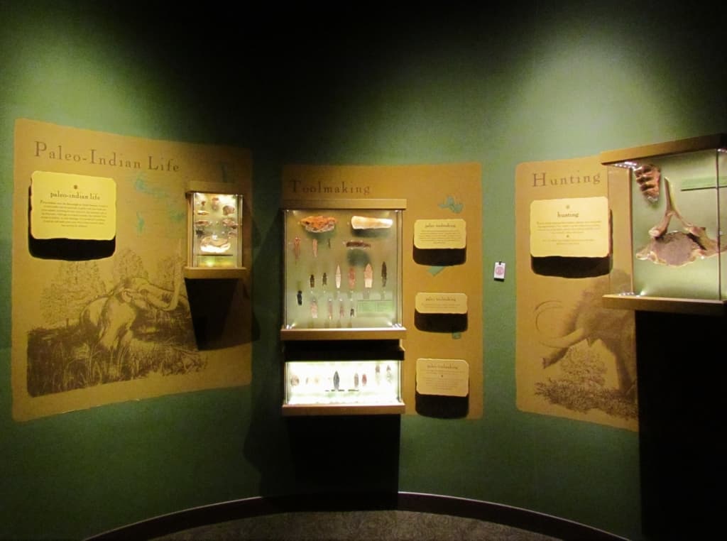 The Paleo Period is the first section of the museum to explain the earliest days of the tribe.