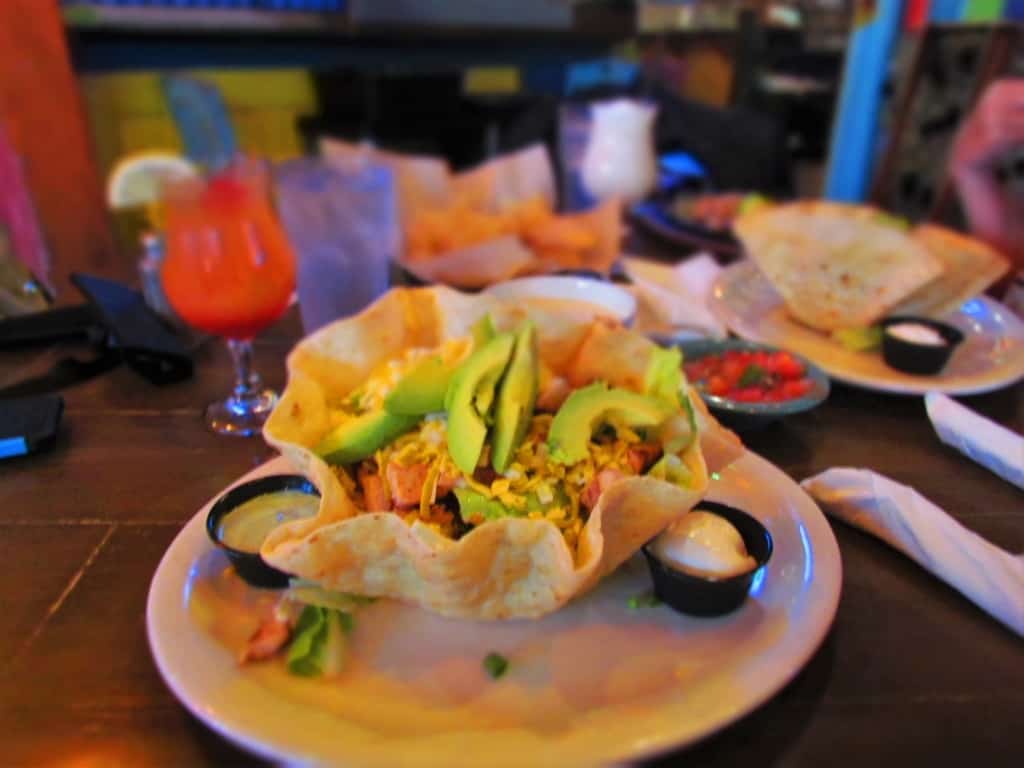 The Chicken and Avocado Salad is served fresh at No Way Jose's Cantina in Gatlinburg, Tennessee. 